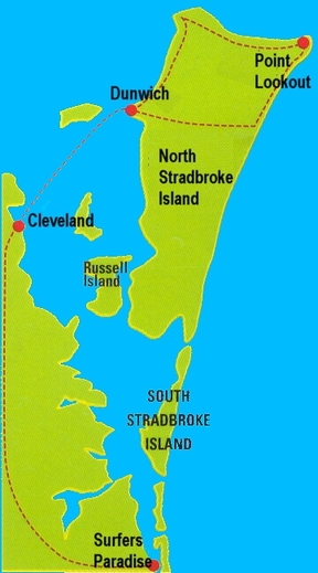 Carte north stradbroke island